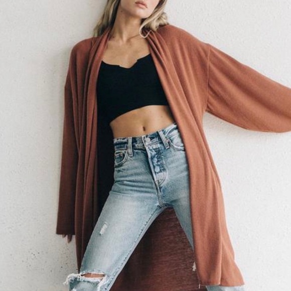 🆕O/S JOAH BROWN ETOILE SALT & PEPPER OVERSIZED CARDIGAN RIBBED BLACK & WHITE - Picture 14 of 16